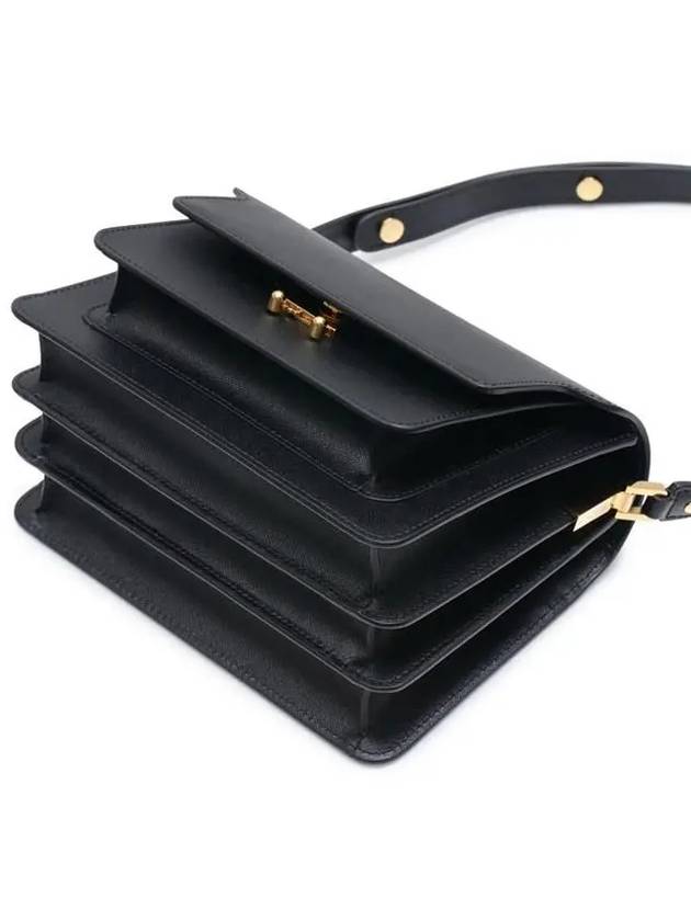 Saffiano Trunk Medium Shoulder Bag Black - MARNI - BALAAN 4