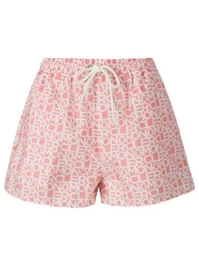 Logo Print Shorts Pink - MONCLER - BALAAN 2