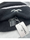 CC logo beanie crochet cashmere black - CHANEL - BALAAN 5