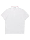 Logo Patch Polo Shirt White - MONCLER - BALAAN 3