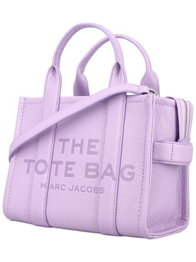 Small Leather Tote Bag Purple - MARC JACOBS - BALAAN 4