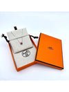 Mini Pop H Pendant Necklace Silver - HERMES - BALAAN 3