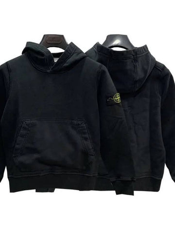 Kids Waffen Patch Hoodie Black 771661640 V0029 270809 1094942 - STONE ISLAND - BALAAN 1