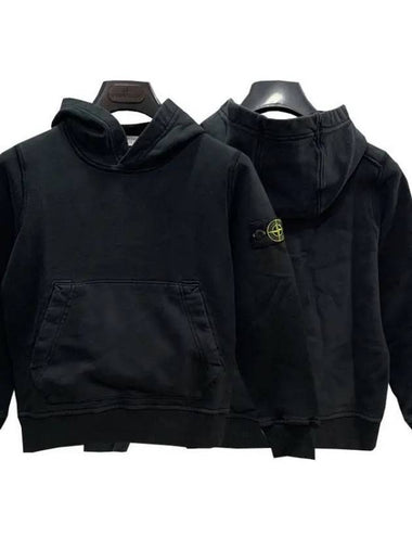 Kids Waffen Patch Hoodie Black 771661640 V0029 271827 1094942 - STONE ISLAND - BALAAN 1