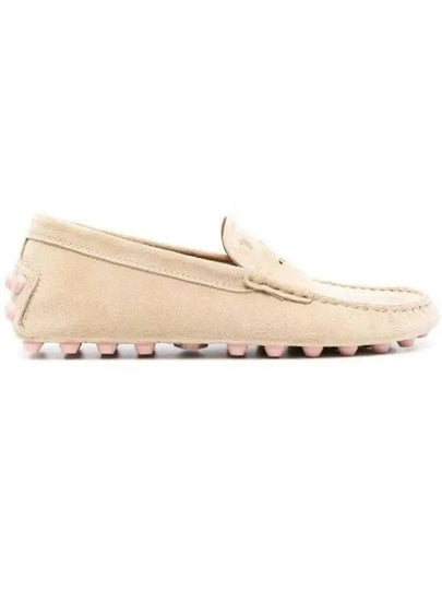 Gommino Bubble Suede Driving Shoes Beige - TOD'S - BALAAN 2