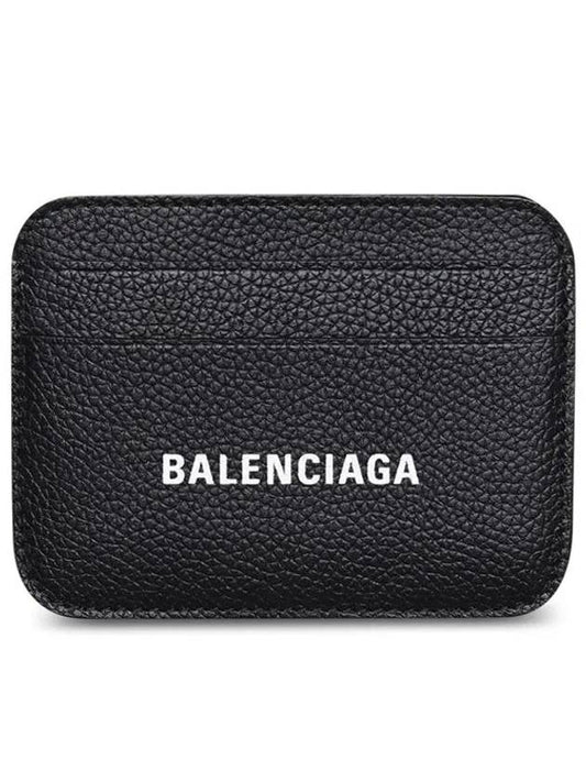 Cash Logo 2 Fold Card Wallet Black - BALENCIAGA - BALAAN 2