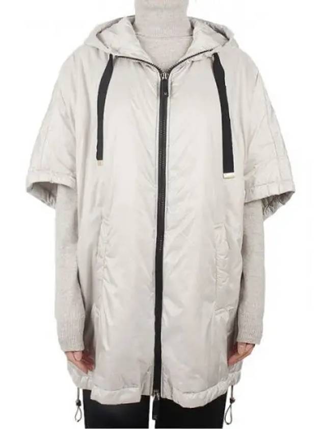 The Cube Zip-Up Drawstring Hooded Jacket Grey - MAX MARA - BALAAN 2