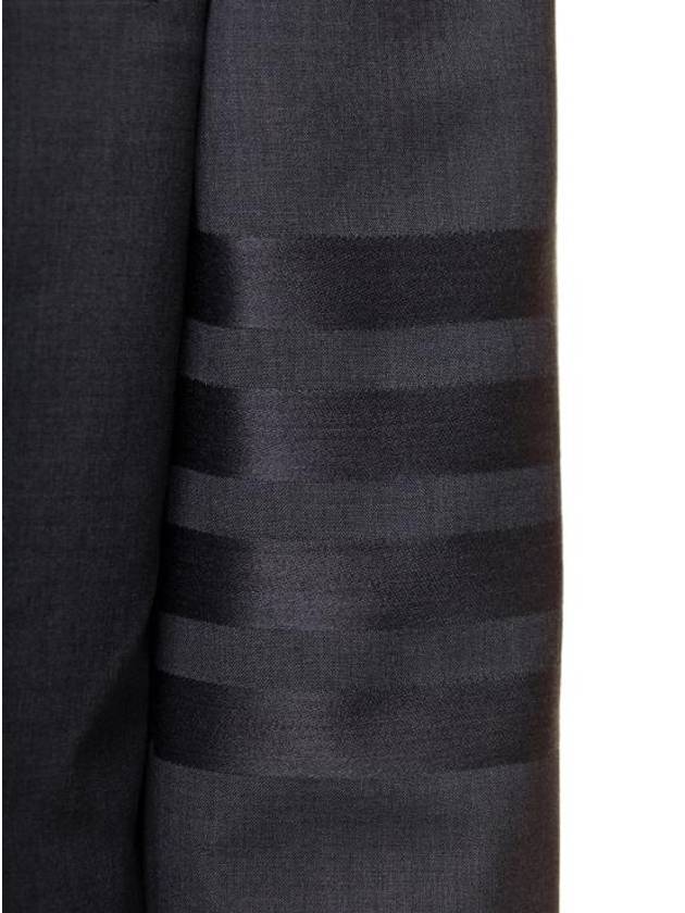 Plain Weave Suiting 4 Bar Classic Sport Jacket Dark Grey - THOM BROWNE - BALAAN 4