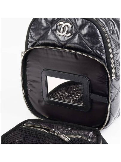 23 Coconeju CC Logo Quilting Backpack Black AS4366 - CHANEL - BALAAN 2