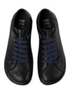 Peu Leather Low Top Sneakers Black - CAMPER - BALAAN 2