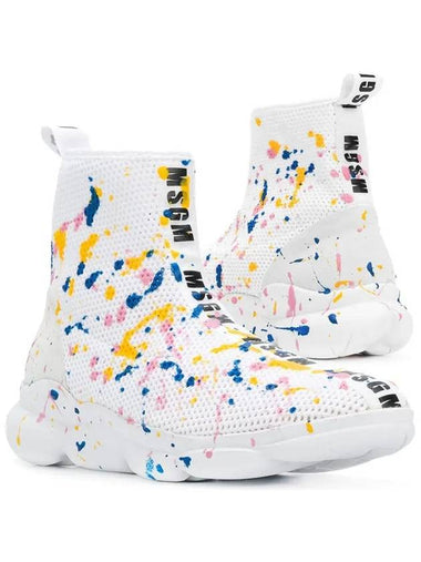 11th Anniversary Paint Spot Socks Sneakers 2442MDS15 001 - MSGM - BALAAN 1