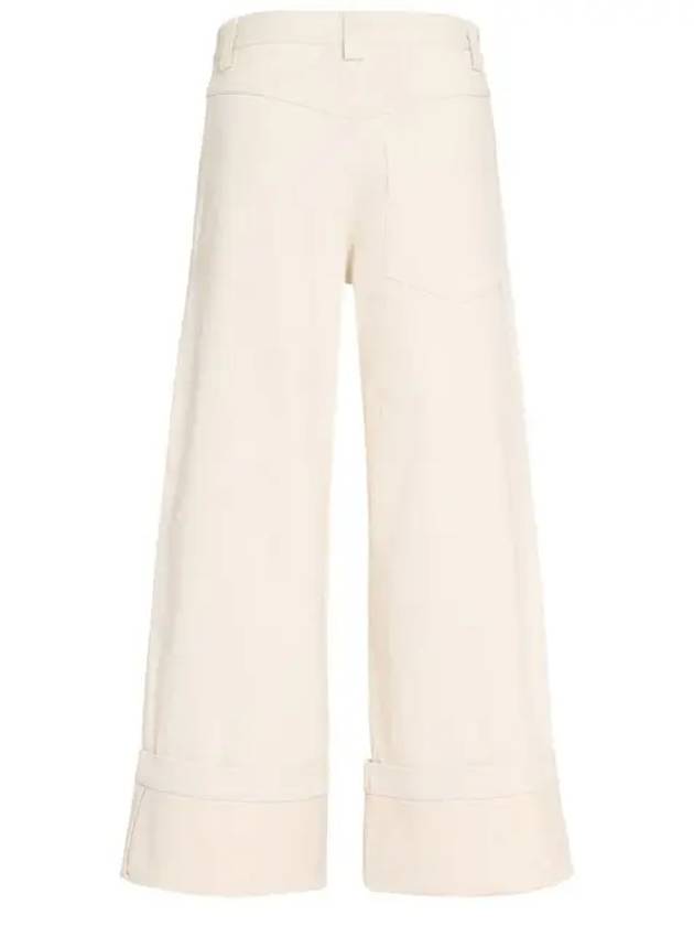 Cotton Wide Pants White - MONCLER - BALAAN 3