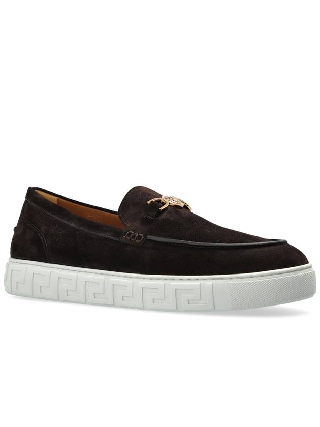 Versace Suede Shoes, Men's, Brown - VERSACE - BALAAN 4