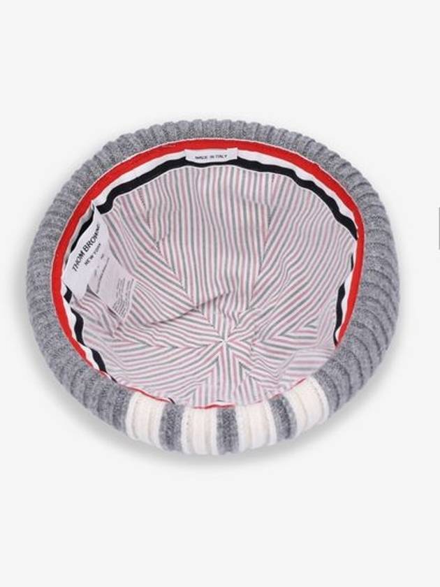 4-Bar Beanie Grey - THOM BROWNE - BALAAN 4