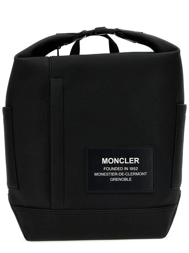 Nakoa Canvas Backpack Black - MONCLER - BALAAN 2