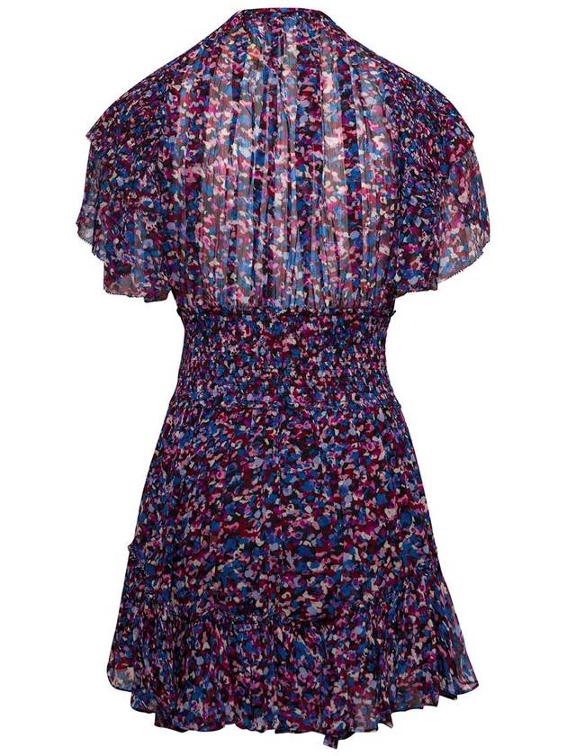 Florize Short Dress Pink Blue - ISABEL MARANT ETOILE - BALAAN 3