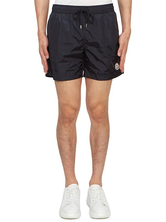 Moncler Logo Swim Shorts Night Blue - MONCLER - BALAAN 2