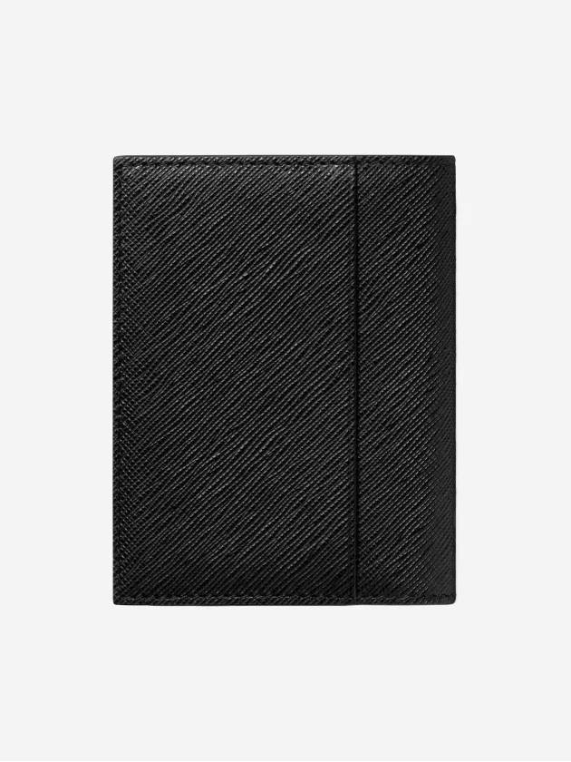 Sartorial 4CC Bifold Leather Card Wallet Black - MONTBLANC - BALAAN 3