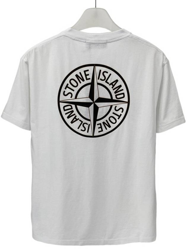 Stamp One Print Short Sleeve T-Shirt White - STONE ISLAND - BALAAN 5