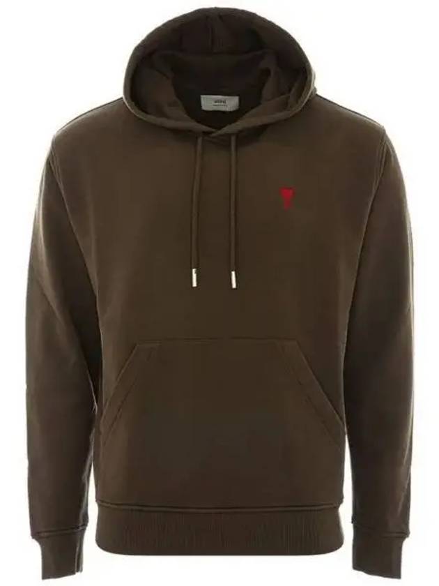 hooded sweatshirt USW235730 221 DARK COFFEE - AMI - BALAAN 2