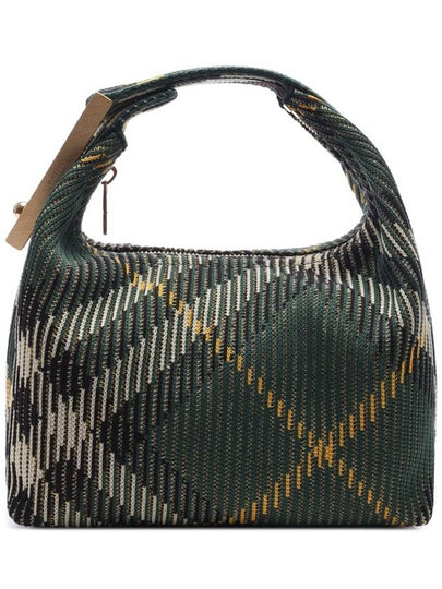 Peg Medium Check Pattern Duffel Bag Green - BURBERRY - BALAAN 2