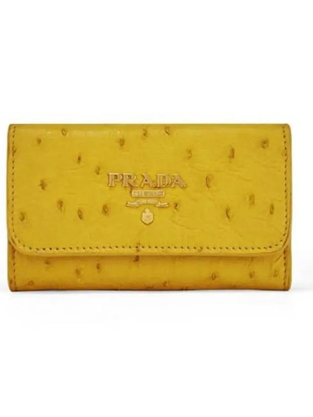 Metal Logo Key Holder Yellow - PRADA - BALAAN 6