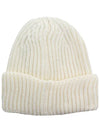 Signature Goggles Wool Beanie White - CP COMPANY - BALAAN 3