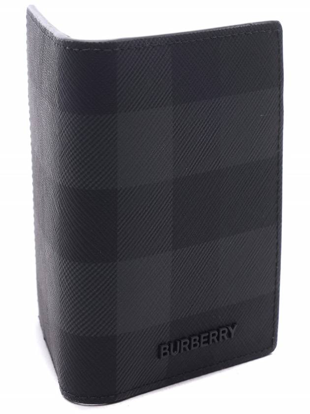 Check Half Card Wallet Grey - BURBERRY - BALAAN 4