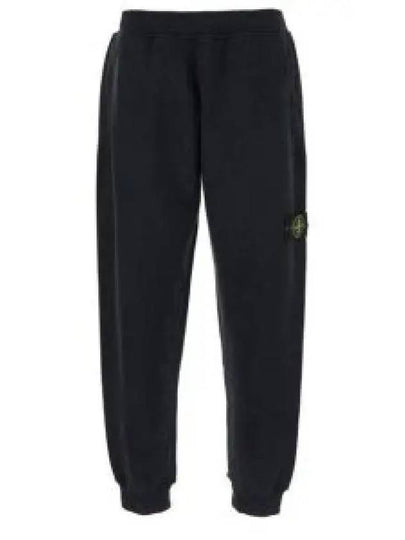 Signature Wappen Patch Cotton Baggy Pants Black - STONE ISLAND - BALAAN 2