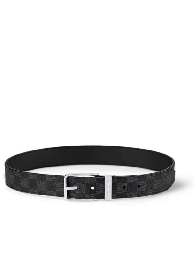 Pont Neuf 35MM Leather Belt Grey - LOUIS VUITTON - BALAAN 3