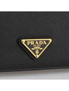 Saffiano Leather Card Wallet Black - PRADA - BALAAN 3