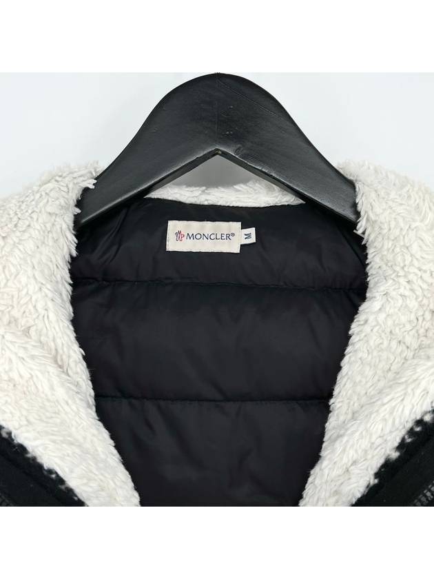 Padded hood zip up black M size - MONCLER - BALAAN 5