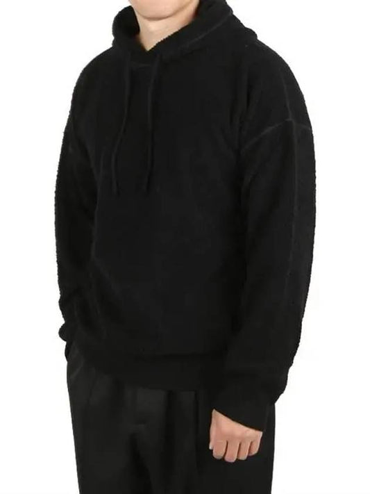 Classic Fleece Wool Hoodie Black - TEN C - BALAAN 2