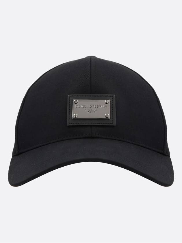 DG Logo Plaque Ball Cap Black - DOLCE&GABBANA - BALAAN 2