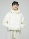 Doyou Know MC Women s Hooded Crop Anorak Loose Fit Goose Down Ivory Jumper DO6242WB27 1 - DOYOUKNOWMC GOLF WEAR - BALAAN 2