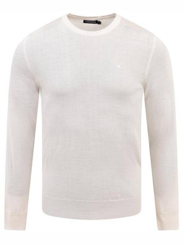 Lyle Light Merino Wool Knit Top Cloud White - J.LINDEBERG - BALAAN 2