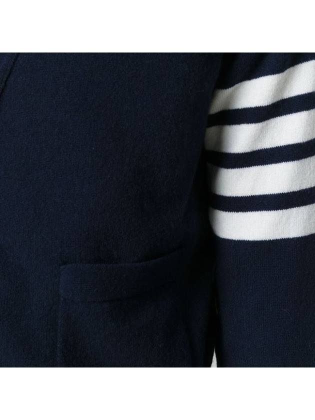 Men's Diagonal Classic Cashmere Cardigan Navy - THOM BROWNE - BALAAN 7