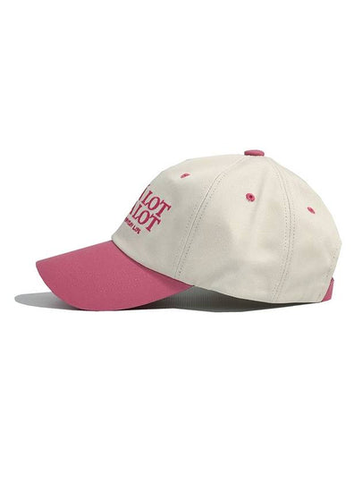 Slogan Logo Ball Cap Beige Pink - CASEALOT - BALAAN 2