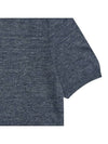 Men's Linen Neck Color Match Short Sleeve Knit MMSWL5T53 709 - AT.P.CO - BALAAN 4