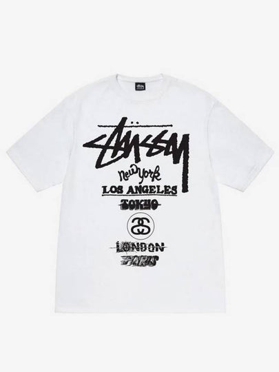 tour t shirt white men - STUSSY - BALAAN 2