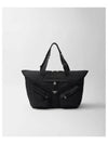 Re-Nylon Leather Travel Tote Bag Black - PRADA - BALAAN 2