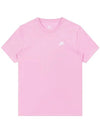 NSW Club French Terry Short Sleeve T-Shirt Pink - NIKE - BALAAN 3