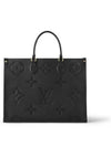 OnTheGo Monogram Empreinte Leather Tote Bag Black - LOUIS VUITTON - BALAAN 6