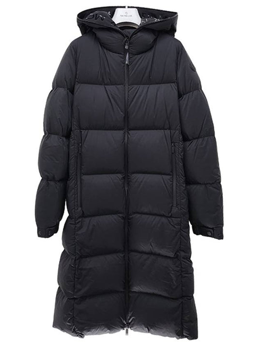 Women s Logo Patch ARREDOUN Long Down Padded Jacket Black 1C00004 596K7 999 - MONCLER - BALAAN 2