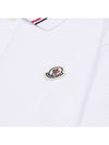 Logo Patch Polo Shirt White - MONCLER - BALAAN 5