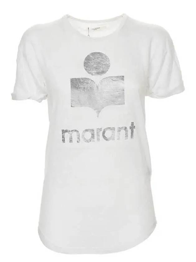 Women's Koldi Logo Short Sleeve T Shirt White - ISABEL MARANT - BALAAN 2