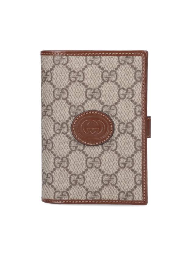 Interlocking G Superme Canvas Passport Wallet Beige - GUCCI - BALAAN 2