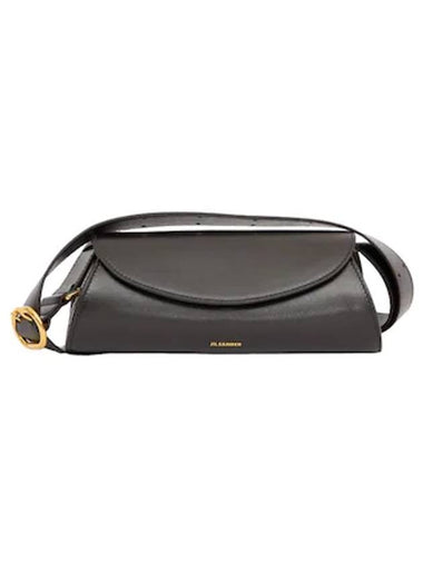 Cannolo Mini Leather Shoulder Bag Black - JIL SANDER - BALAAN 1