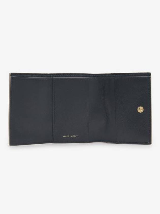 Saffiano Leather Trifold Half Wallet Talc - MARNI - BALAAN 5