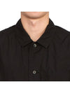 Men's Poplin Long Sleeve Shirt Black - CP COMPANY - BALAAN 7